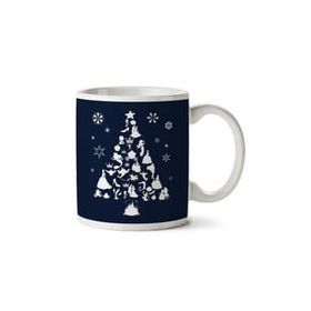 Art Hediye Christmas Tree Disney Princess Iki Tarafı Baskılı Kupa Bardak
