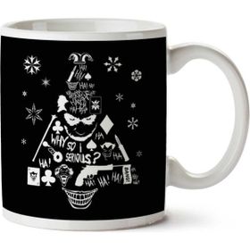 Art Hediye Christmas Tree Joker Iki Tarafı Baskılı Kupa Bardak