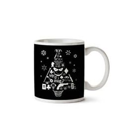 Art Hediye Christmas Tree Joker Iki Tarafı Baskılı Kupa Bardak