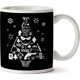 Art Hediye Christmas Tree Joker Iki Tarafı Baskılı Kupa Bardak