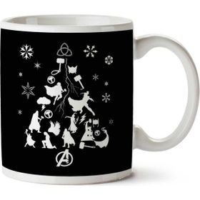 Art Hediye Christmas Tree Thor Iki Tarafı Baskılı Kupa Bardak