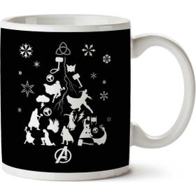 Art Hediye Christmas Tree Thor Iki Tarafı Baskılı Kupa Bardak
