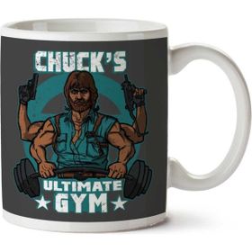 Art Hediye Chucks Ultimate Gym Chuck Norris Iki Tarafı Baskılı Kupa Bardak
