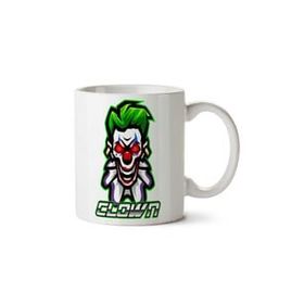 Art Hediye Clown İki Tarafı Baskılı Beyaz Kupa