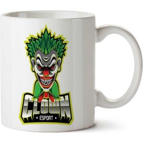 Art Hediye Clown N İki Tarafı Baskılı Beyaz Kupa