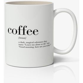Art Hediye Coffee (Kahve) Tasarımlı Kupa Bardak Baskılı Kahve Kupa Bardak