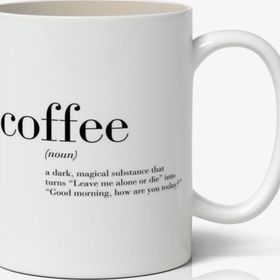 Art Hediye Coffee (Kahve) Tasarımlı Kupa Bardak Baskılı Kahve Kupa Bardak