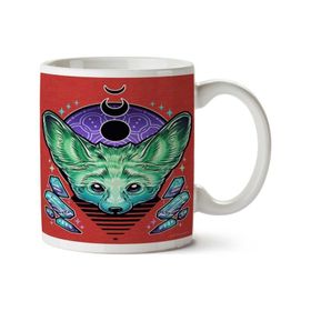 Art Hediye Çöl Tilkisi Iki Tarafı Baskılı Kupa Bardak