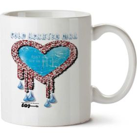 Art Hediye Cold Hearted Man İki Tarafı Baskılı Beyaz Kupa