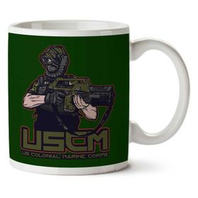 Art Hediye Colonial Facehugger Aliens Iki Tarafı Baskılı Kupa Bardak