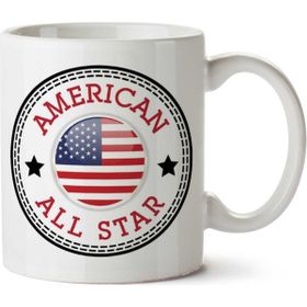 Art Hediye Converse American All Star İki Tarafı Baskılı Beyaz Kupa