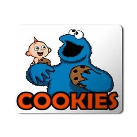Art Hediye Cookie Monsters Kurabiye Canavarı 2 Baskılı 23x19 cm Mouse Pad