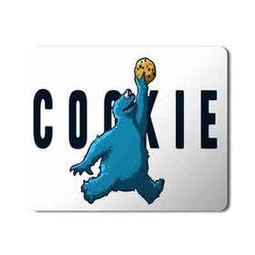 Art Hediye Cookie Monsters Kurabiye Canavarı Basketbolcu Baskılı 23x19 cm Mouse Pad