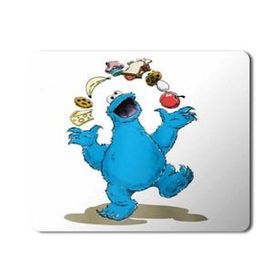 Art Hediye Cookie Monsters Kurabiye Canavarı Baskılı 23x19 cm Mouse Pad