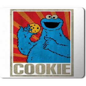 Art Hediye Cookie Monsters Kurabiye Canavarı Baskılı 23x19 cm Mouse Pad