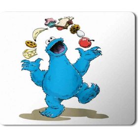Art Hediye Cookie Monsters Kurabiye Canavarı Baskılı 23x19 cm Mouse Pad