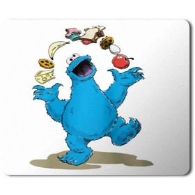 Art Hediye Cookie Monsters Kurabiye Canavarı Baskılı 23x19 cm Mouse Pad