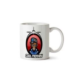 Art Hediye Cool Monkey İki Tarafı Baskılı Beyaz Kupa