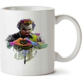 Art Hediye Coringa Heath Ledger İki Tarafı Baskılı Beyaz Kupa