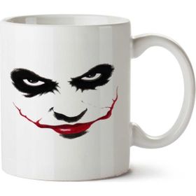 Art Hediye Coringa Joker Gülüş İki Tarafı Baskılı Beyaz Kupa