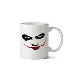 Art Hediye Coringa Joker Gülüş İki Tarafı Baskılı Beyaz Kupa