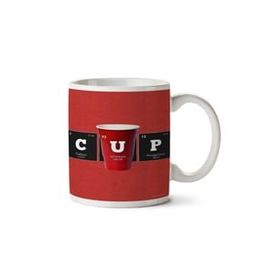 Art Hediye Cup Fincan Periyodik Cetvel Iki Tarafı Baskılı Kupa Bardak