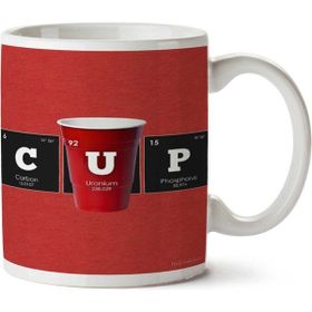 Art Hediye Cup Fincan Periyodik Cetvel Iki Tarafı Baskılı Kupa Bardak
