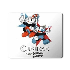 Art Hediye Cuphead and Mugman Baskılı 23x19 cm Mouse Pad