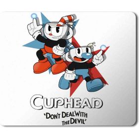 Art Hediye Cuphead and Mugman Baskılı 23x19 cm Mouse Pad