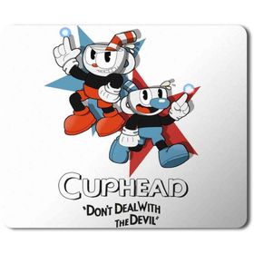 Art Hediye Cuphead and Mugman Baskılı 23x19 cm Mouse Pad