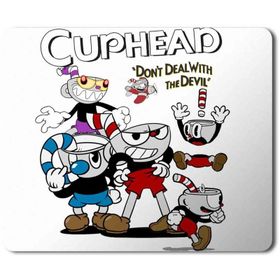 Art Hediye Cuphead Dont Deal With the Devil 3 Baskılı 23x19 cm Mouse Pad