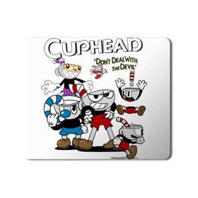 Art Hediye Cuphead Dont Deal With the Devil 3 Baskılı 23x19 cm Mouse Pad