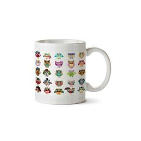 Art Hediye Cute Owls Set İki Tarafı Baskılı Kupa