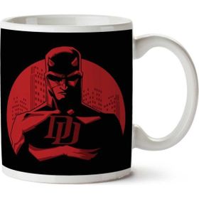 Art Hediye Daredevil Cityscape Dark Garment Iki Tarafı Baskılı Kupa Bardak