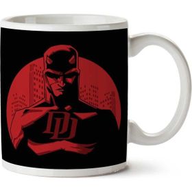 Art Hediye Daredevil Cityscape Dark Garment Iki Tarafı Baskılı Kupa Bardak
