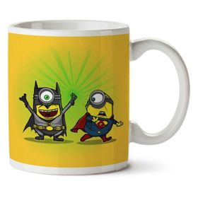 Art Hediye Dark Minion Vs False God Batman Vs Superman Kryptonite Iki Tarafı Baskılı Kupa Bardak
