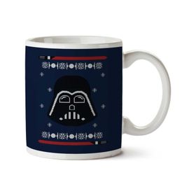 Art Hediye Darth Vader Light Saber Star Wars Christmas Knit Iki Tarafı Baskılı Kupa Bardak
