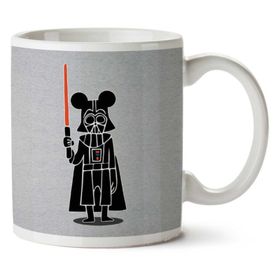 Art Hediye Darth Vader Mouse Mickey Star Wars Disney Iki Tarafı Baskılı Kupa Bardak