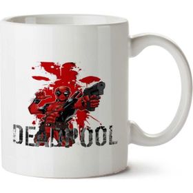 Art Hediye Deadpool 4 İki Tarafı Baskılı Beyaz Kupa