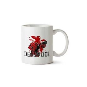 Art Hediye Deadpool 4 İki Tarafı Baskılı Beyaz Kupa