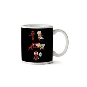 Art Hediye Deadpool Bir Punch Man Füzyon Iki Tarafı Baskılı Kupa Bardak