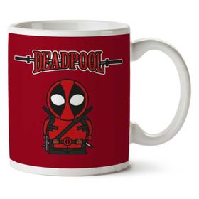 Art Hediye Deadpool Cartoon Figure Iki Tarafı Baskılı Kupa Bardak