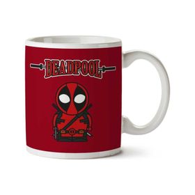 Art Hediye Deadpool Cartoon Figure Iki Tarafı Baskılı Kupa Bardak