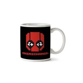 Art Hediye Deadpool Chimichanga Pixelated Iki Tarafı Baskılı Kupa Bardak