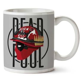 Art Hediye Deadpool Full Metal Jacket Born To Kill Iki Tarafı Baskılı Kupa Bardak