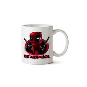 Art Hediye Deadpool Kan İki Tarafı Baskılı Beyaz Kupa
