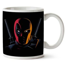 Art Hediye Deadpool Karşı Deathstroke Iki Tarafı Baskılı Kupa Bardak