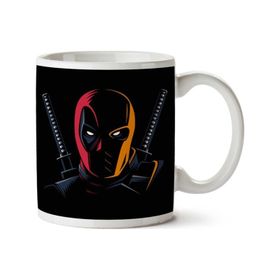 Art Hediye Deadpool Karşı Deathstroke Iki Tarafı Baskılı Kupa Bardak
