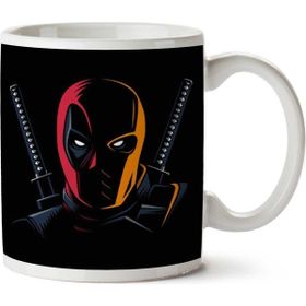 Art Hediye Deadpool Karşı Deathstroke Iki Tarafı Baskılı Kupa Bardak
