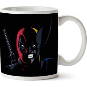 Art Hediye Deadpool Karşı Wolverine Iki Tarafı Baskılı Kupa Bardak